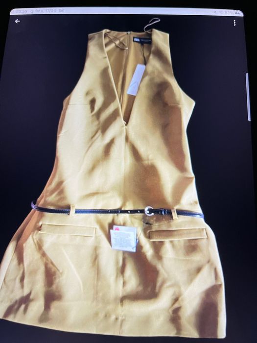 Vertido da zara nunca usado na cor verde pistácio