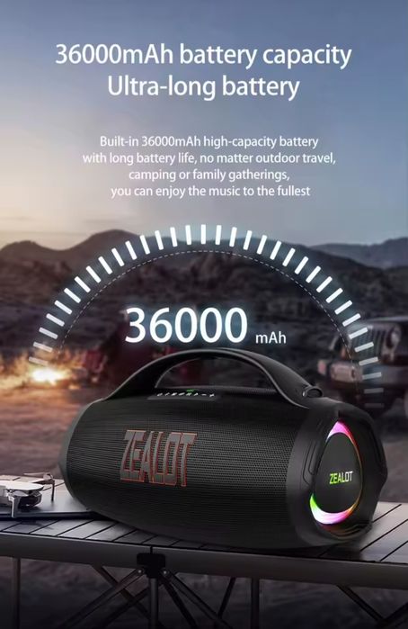 Boombox Zealot S98 przenośny głośnik bezprzewodowy bluetooth głośny