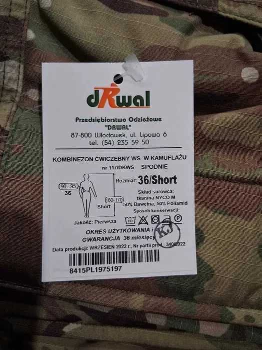 Spodnie WS Multicam wz. 117/DKWS/ 90-95/160-170 36/short / Nowe