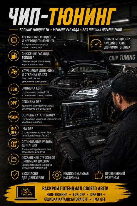 Компьютерная диагностика, чип тюненг, відключення DPF, EGR