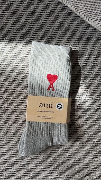 Szare skarpety Ami Alexandre Mattiussi unisex