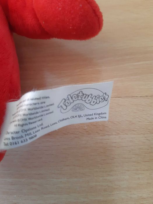 Teletubbies Teletubiś PO mówiący angielski czerwony