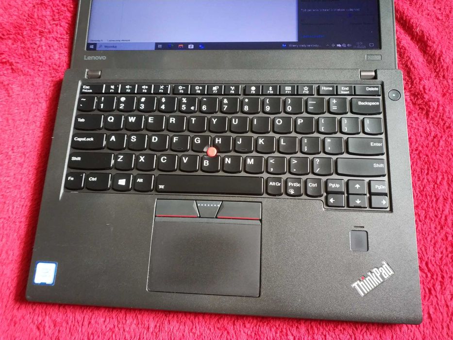 laptop 12" Lenovo x270 i5 8GBRAM podś klaw i czytnik lini papilarnych