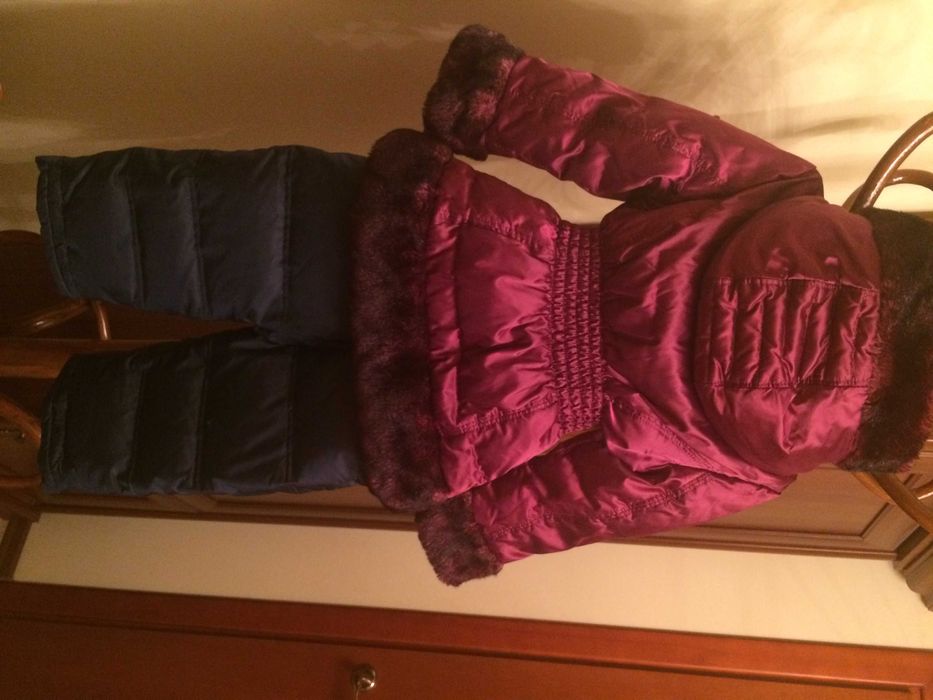 Пуховик комбинезон Италия зимний (утеплитель 100% пух) для девочки