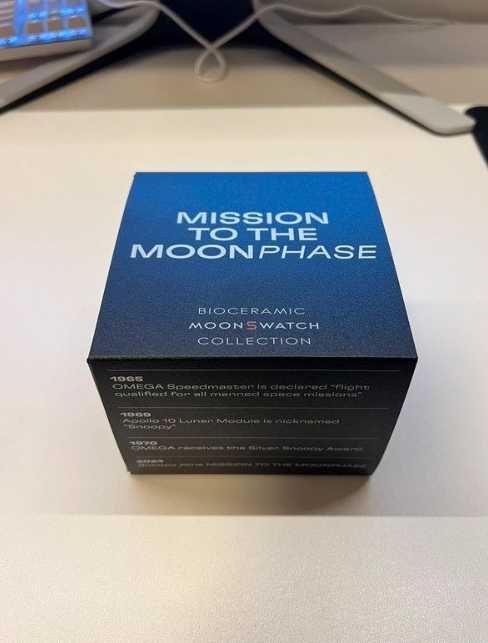 Swatch X Omega Bioceramiczny zegarek Moonswatch Mission To Moonphase