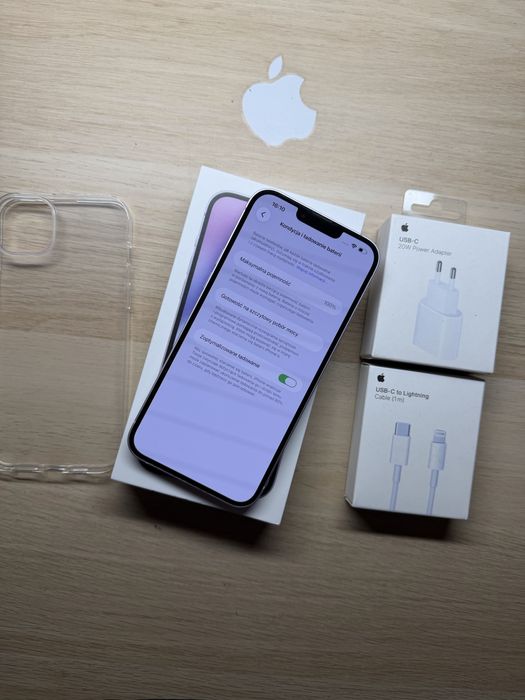 iPhone 14 plus 128gb fioletowy bateria 100% komplet