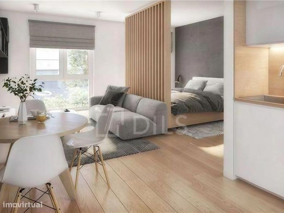 Apartamento T0 com varanda em novo empreendimento na Graça