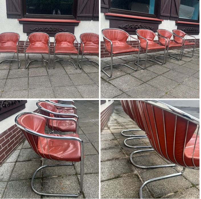 Gastone Rinaldi Rima krzesło mid century modern