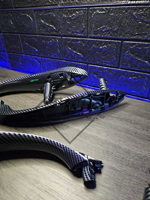 Pack Puxadores FRT + TRS - BMW F30 F31 F35 F80 - Imitação Carbono