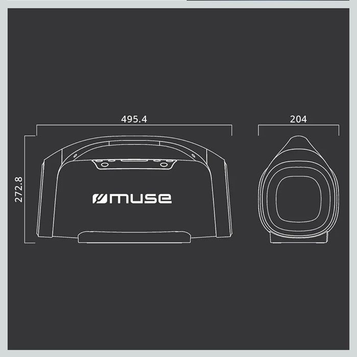 Coluna Bluetooth MUSE M-980 BT 300w