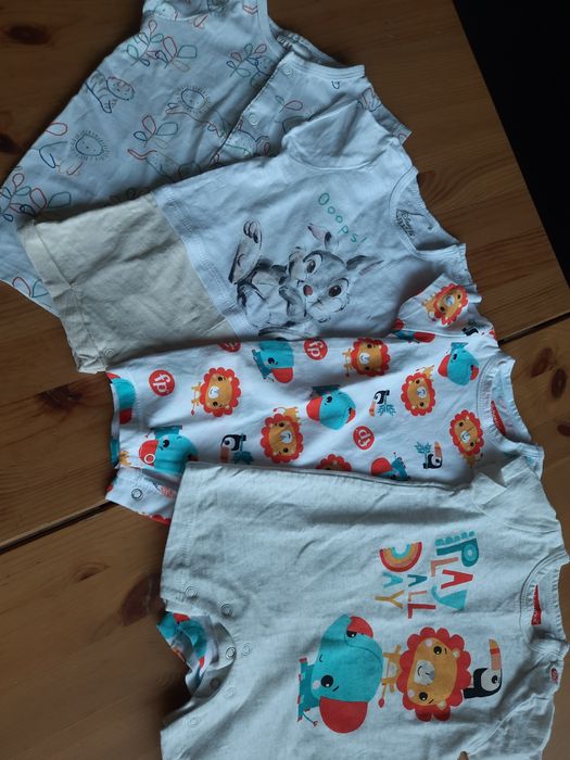 Pajacyki niemowlęce z krótkim rękawem 4 sztuki