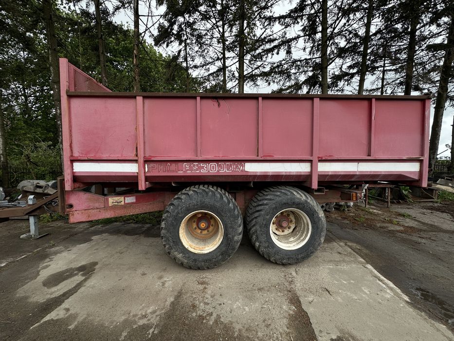Przyczepa tandem rolnicza 12,5t szerokie koła budowlana