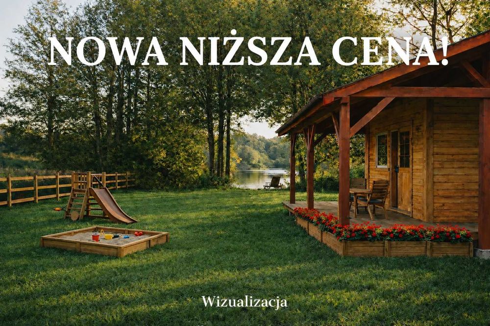 Azyl na Mazurach – działka z dostępem do rzeki Lega,