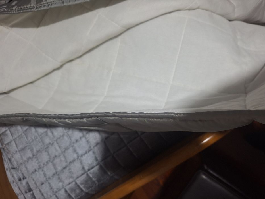 Hedredao acetinado para cama de solteiro