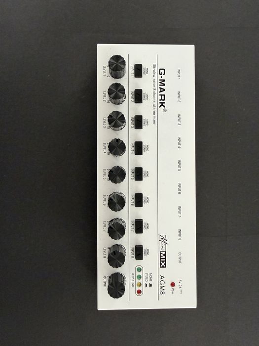 Mesa de Mistura G-MARK AGM8 – 8 Canais – Compacta – Como Nova