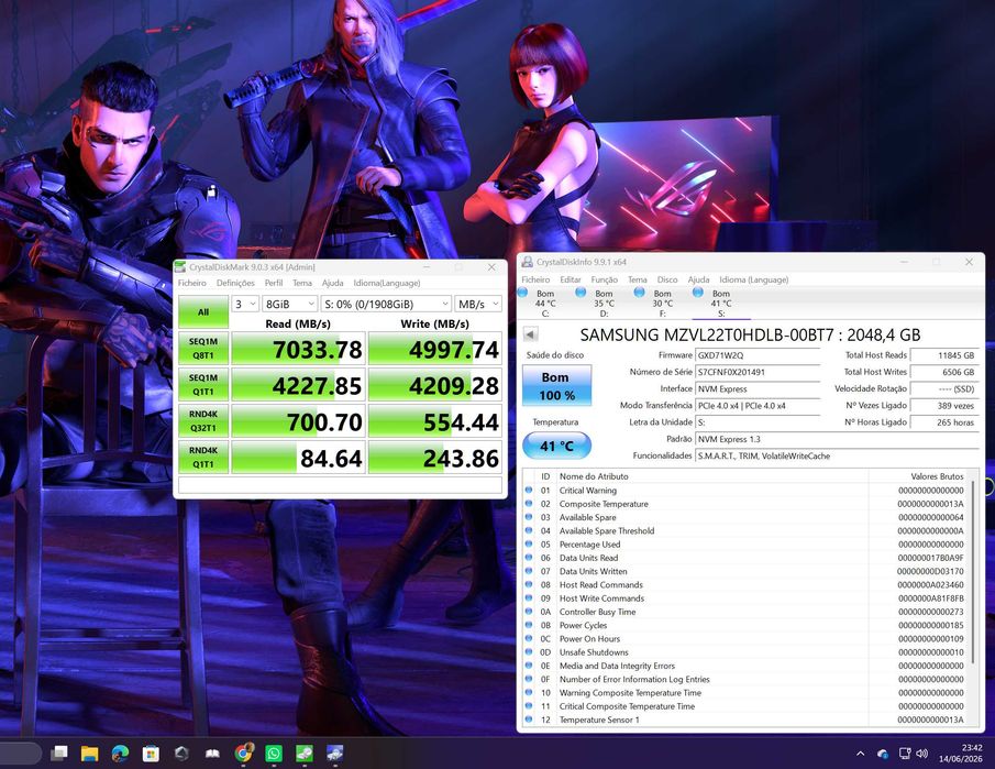 Ssd nvme m.2 Samsung 2Tb