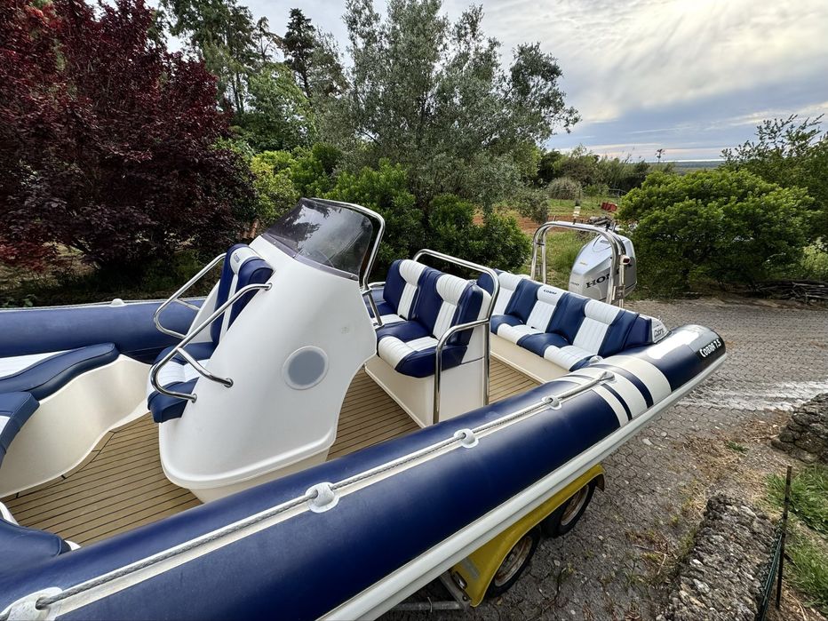 Semi rigido rib cobra 7.5m com honda 200