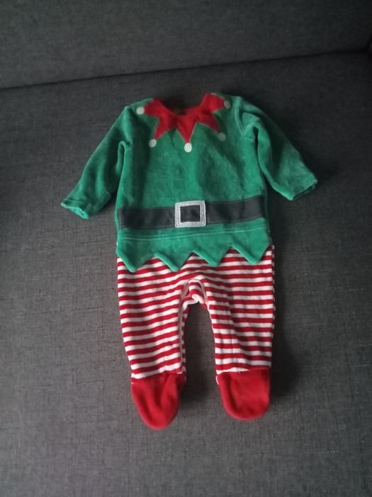 Piękny pajacyk świąteczny Mikołaj