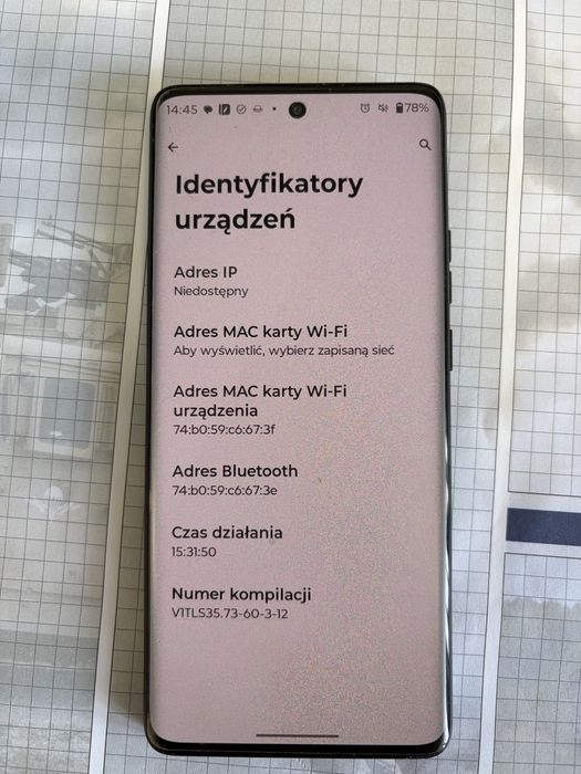 Motorola Edge 40 8/256 - komplet, stan bardzo dobry