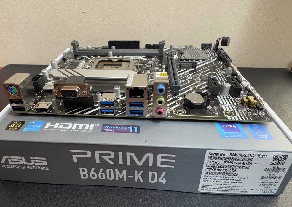 Материнська плата ASUS Prime B660M-K D4 (LGA-1700)
