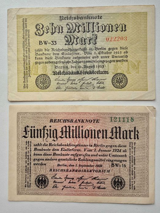 Набір банкнот світу 1920 - 1930 років  6 бон