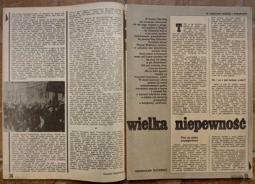 WYBRZEŻE tygodnik nr 17/1986 - plakat - zespół SAXON