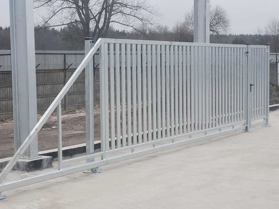 Brama przesuwna  (pion profil 80x20) 6mx1,5m ocynk PRODUCENT