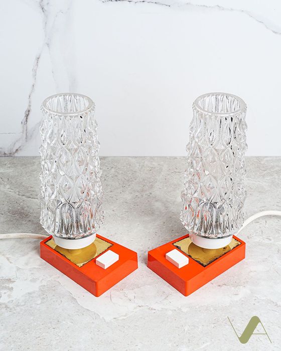 Para nocnych lampek. Niemcy, lata 70-te.