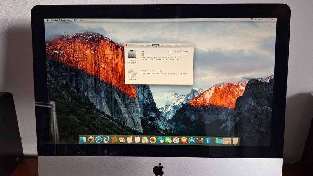 Apple iMac A1311 21.5"- Intel E7600 3.06GHz- 8GB Ram- SSD 240GB