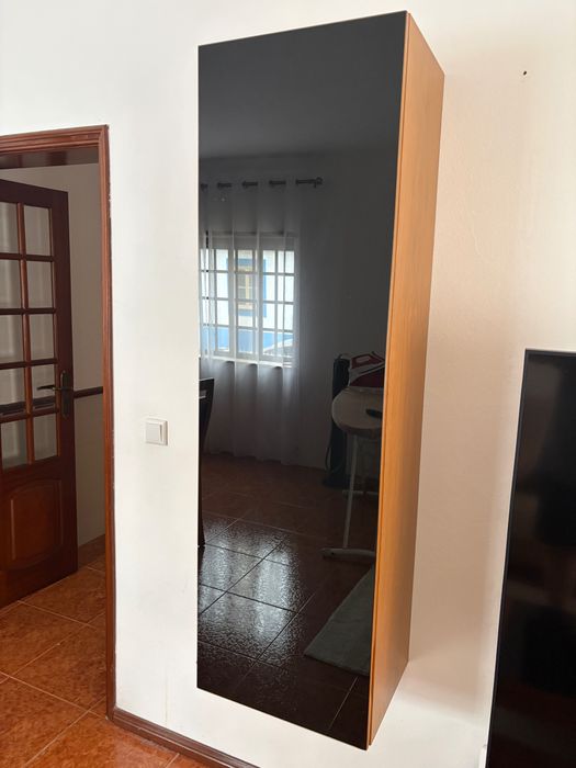 Móvel tv mesa de centro 2 móveis de parede