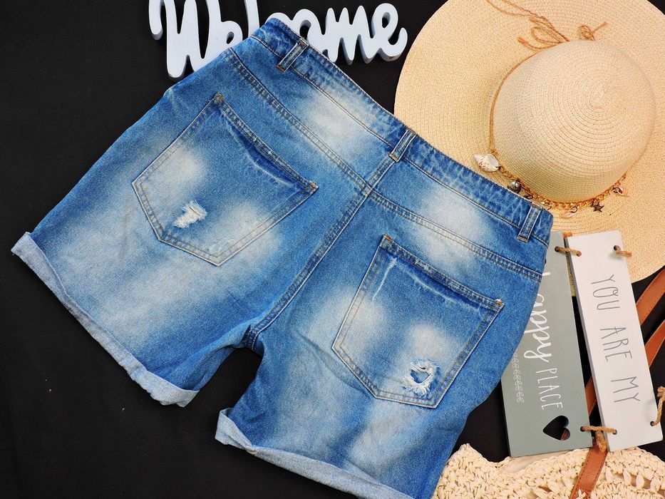 Vero Moda Świetne szorty jeans dziury M