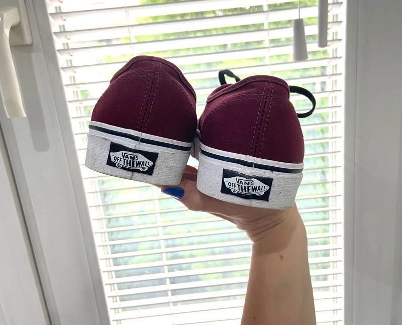 Vans Authentic Bordowy (Burgundy/Winetasting) 38 unisex - Sneakersy niskie