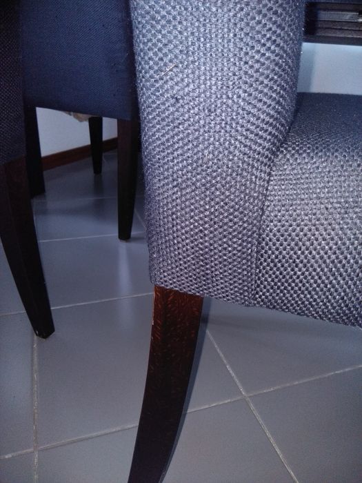 Conjunto de 4 cadeiras cinza