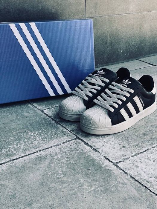 Хит продаж / Адидас суперстар adidad superstar / популярные кросовки адидас / женские суперстары / черно белые адики / низкая подошва / кеды адидас