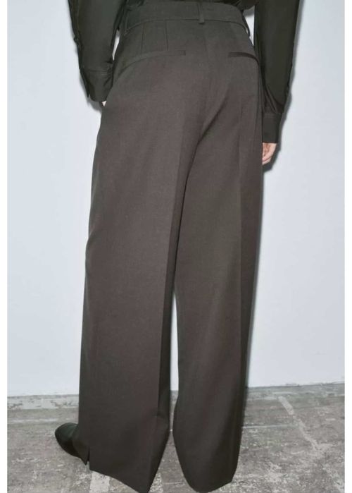Брюки Zara M/L сіро-коричневі