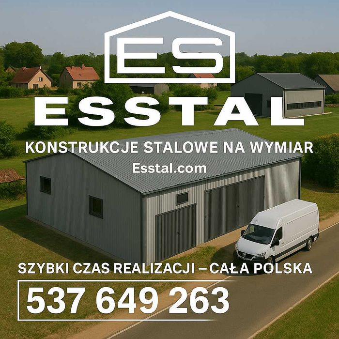 Hala Magazyn - Garaż Blaszany |Schowek |Wiata , Konstrukcja| - ESSTAL-