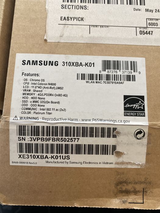 Новий зі всім Samsung Chromebook 3: XE310XBA-K01US