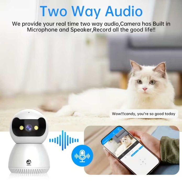 Домашня Wi-Fi камера JOOAN з нічним баченням та аудіозвязком 5G/2.4G