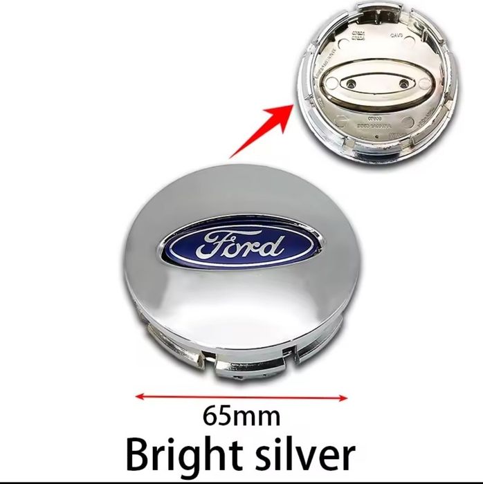 Колпачки на Ford 65мм серебристые