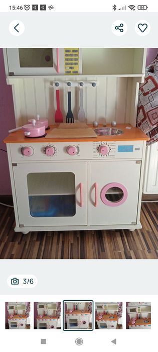 Kuchnia dla dziewczynki meble kuchenne drewniane