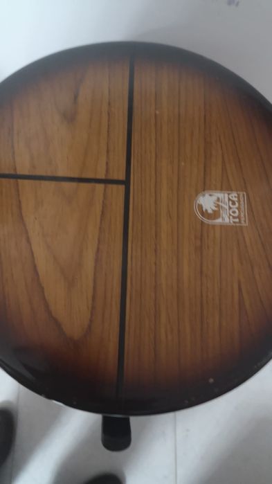 Tripla Conga de madeira da TOCA com stand