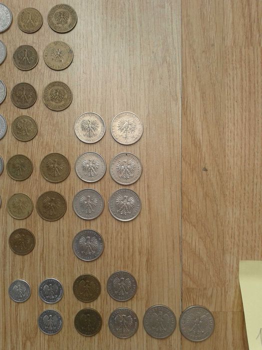 Monety różne od 10 gr do 100 zł obiegowe PRL różne od 1981 do 1990
