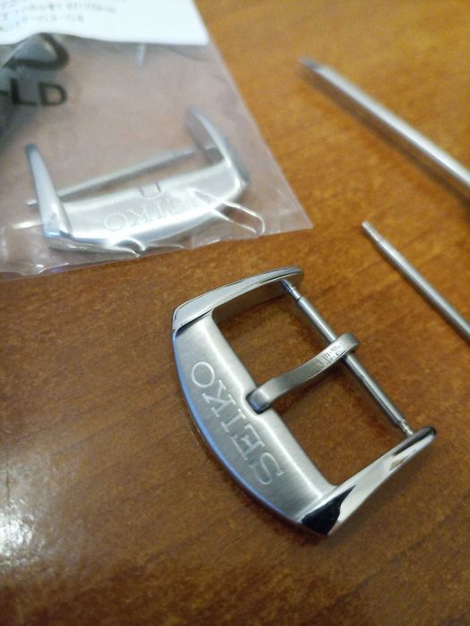 Klamra do paska 18mm 20mm do zegarka Seiko zapięcie sprzączka srebrna