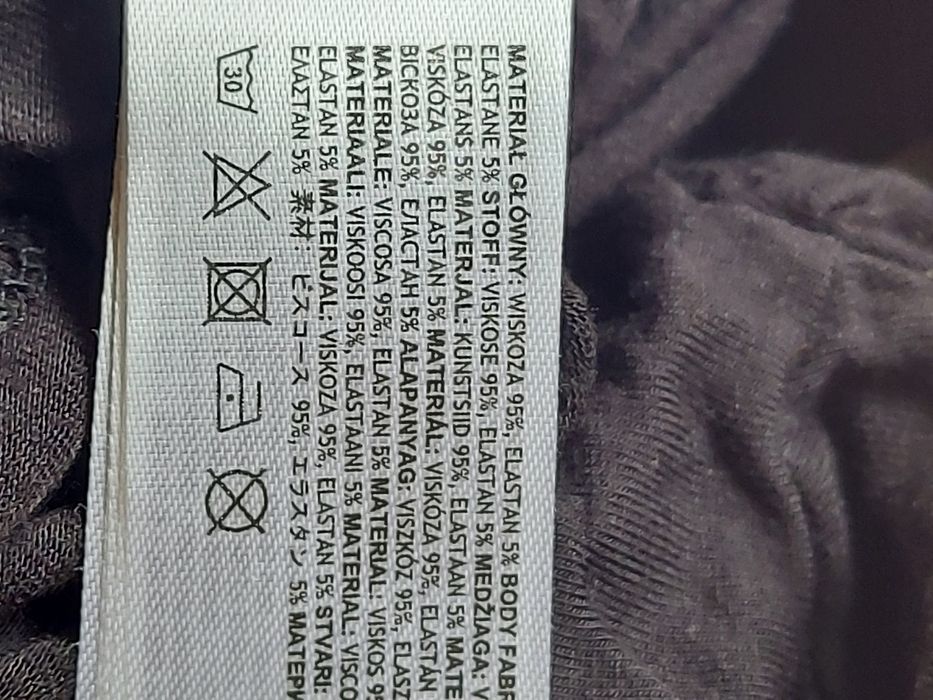 Bluzka czarna damska rozmiar XL