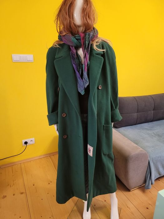 Płaszcz zimowy wełniany i kaszmirowy