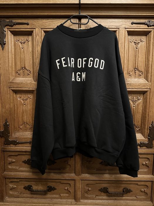 Fear of God Essentials Heavy Fleece Crewneck 'Black' A&M
