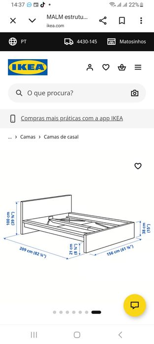 Cama casal sem arrumação cor preta com colchão