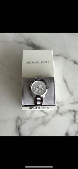 Relógio Watch Michael kors Runway silver prateado caixa elos fatura