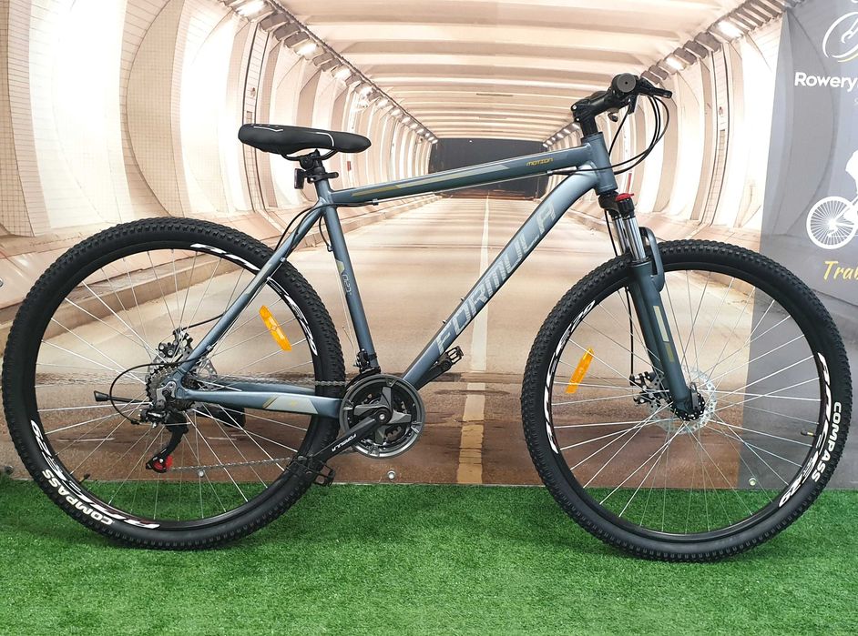 MĘSKI Rower górski 29 rama alum. 19" SHIMANO  hamulce tarczowe SZARY