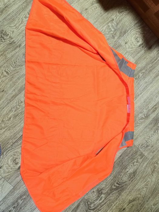 Большой жилет сигнальный XXL светоотражающий рабочий роба спецодежда